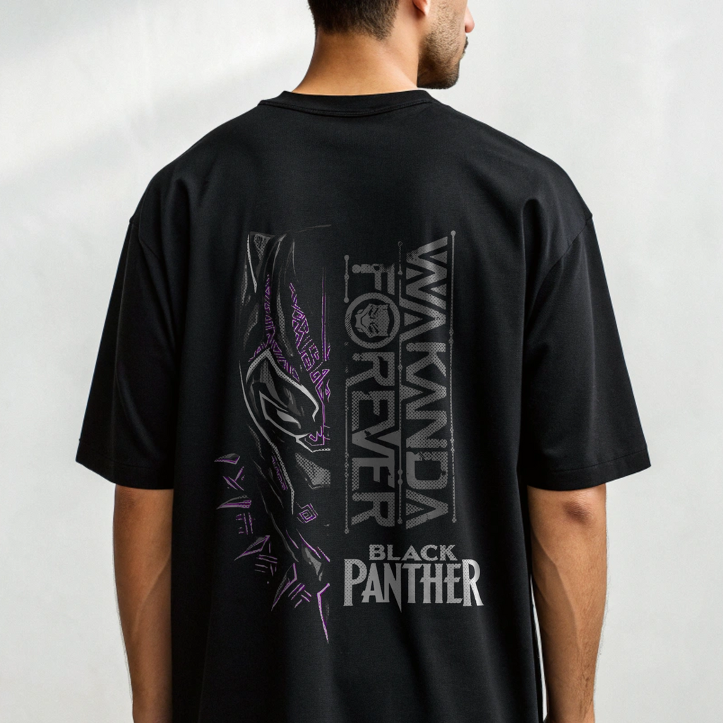 Black Panther Oversized T-Shirt – Wakanda Forever Edition