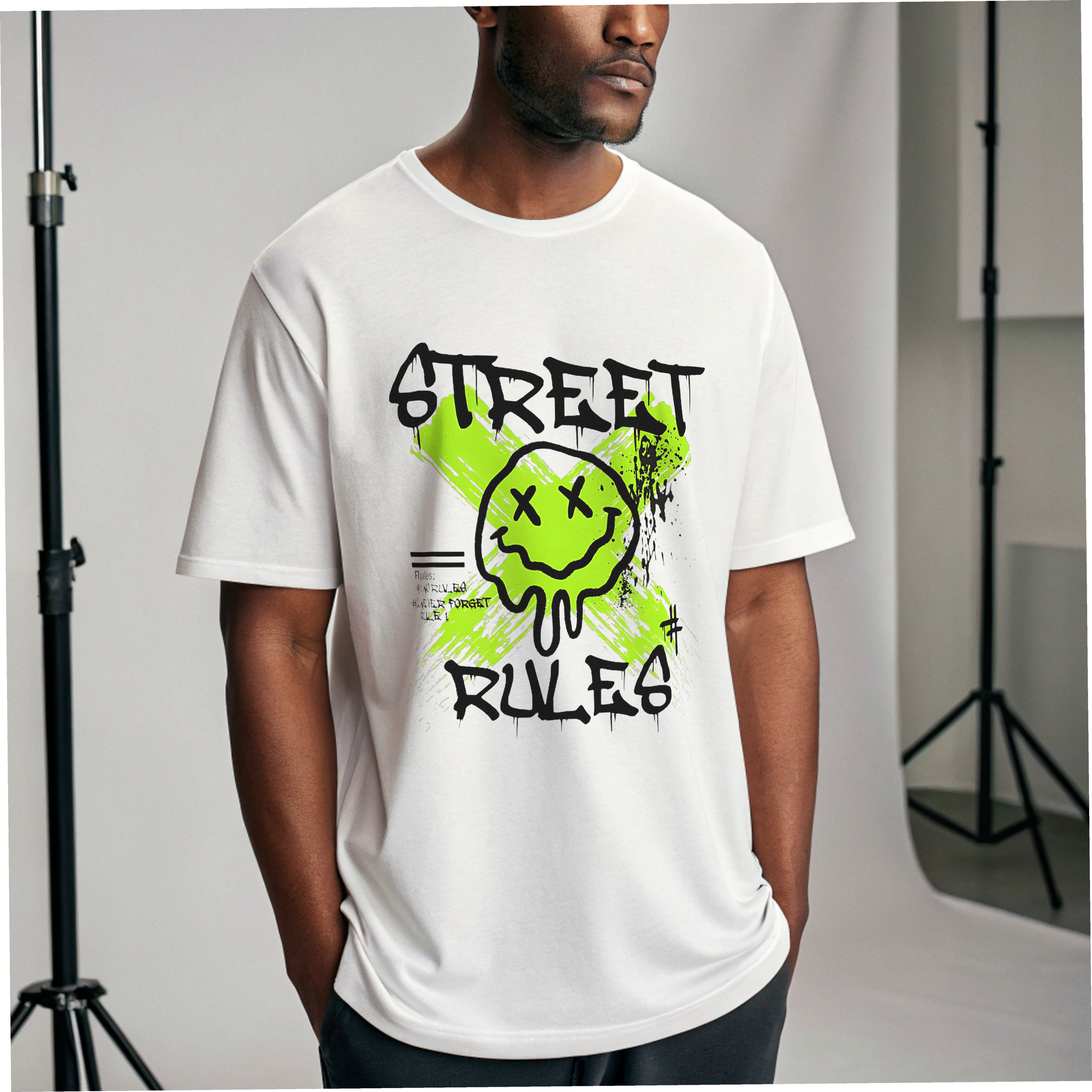 Oversized Graphic T-Shirt – Urban Streetwear Tee | White Unisex